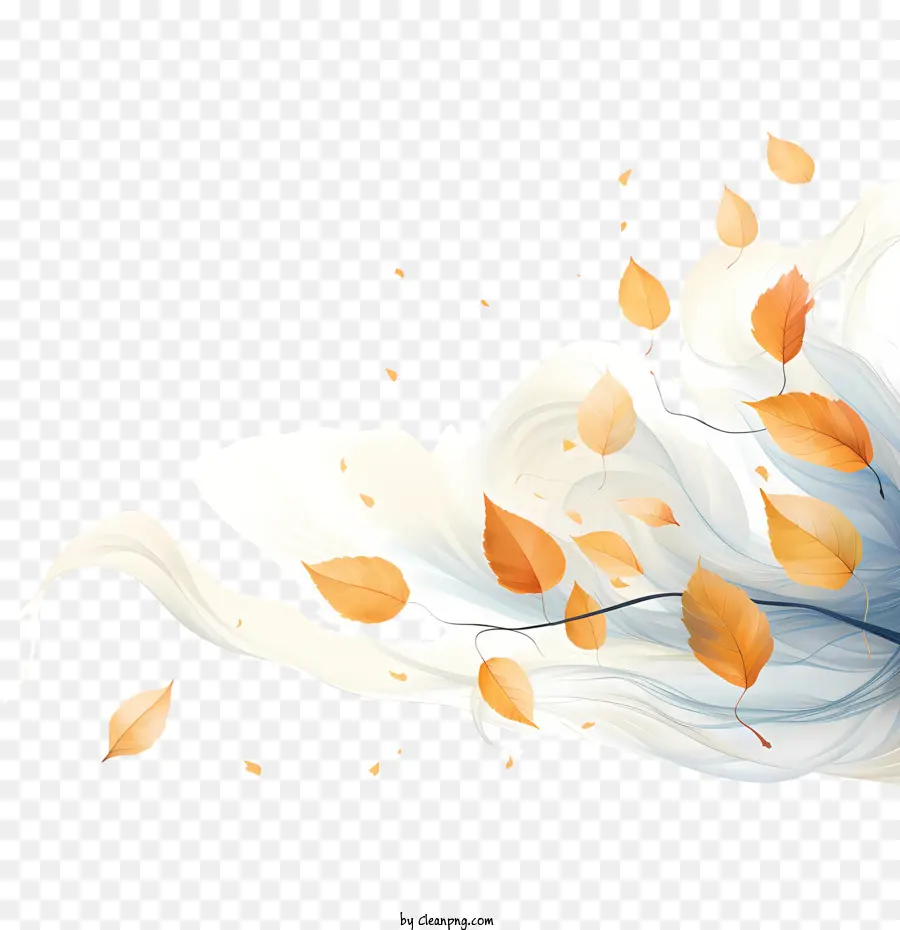 Feuilles Au Vent，Feuilles D'automne PNG