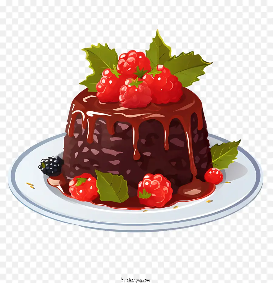 Pudding De Noël，Gâteau Au Chocolat PNG