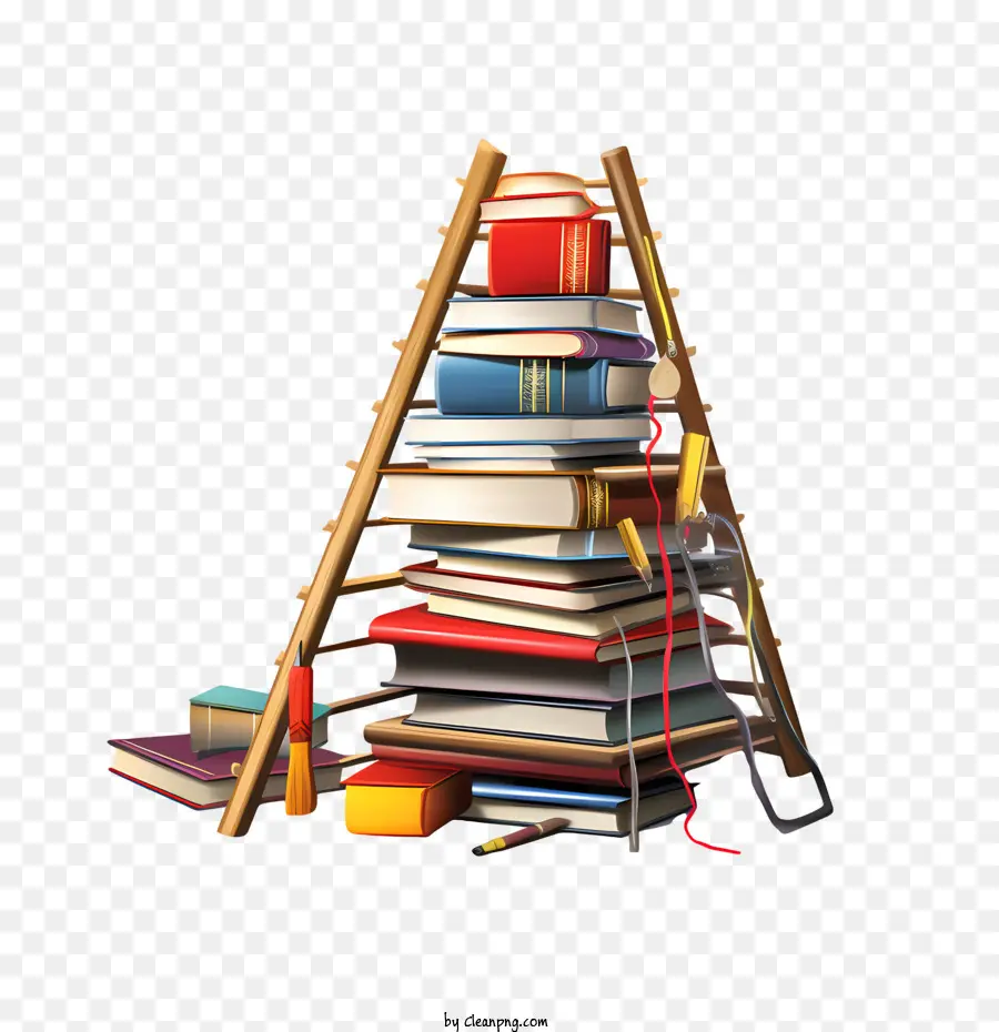 Journée Internationale De L'alphabétisation，Pile De Livres PNG