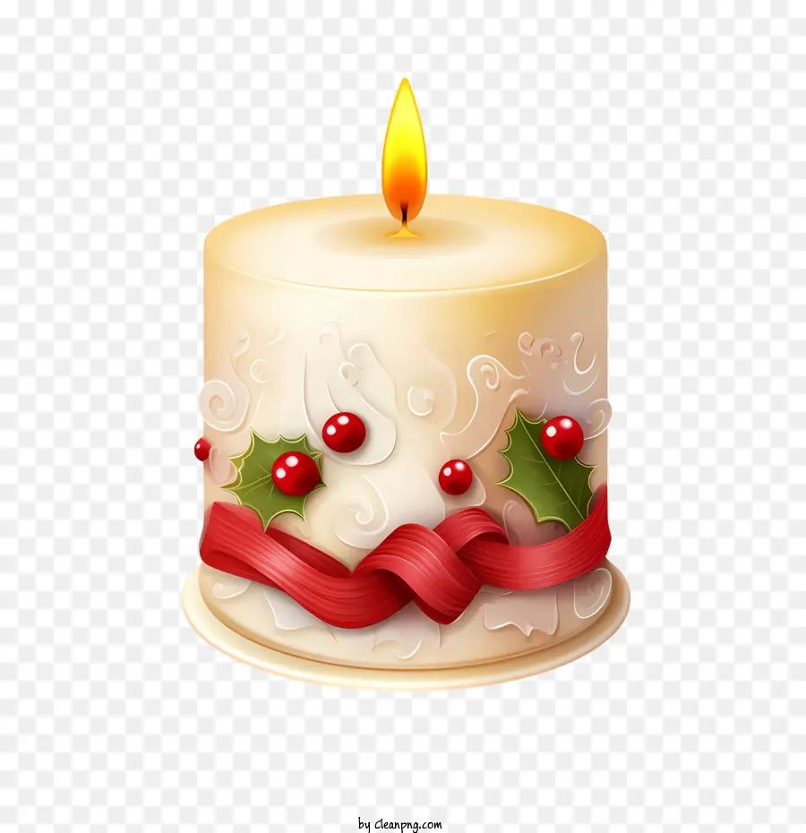 Bougie De Noël，Bougie PNG