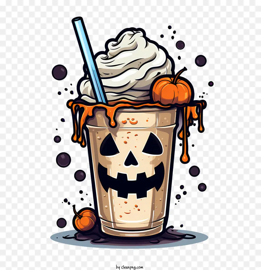 Milk Shake D'halloween，Boisson D'halloween PNG