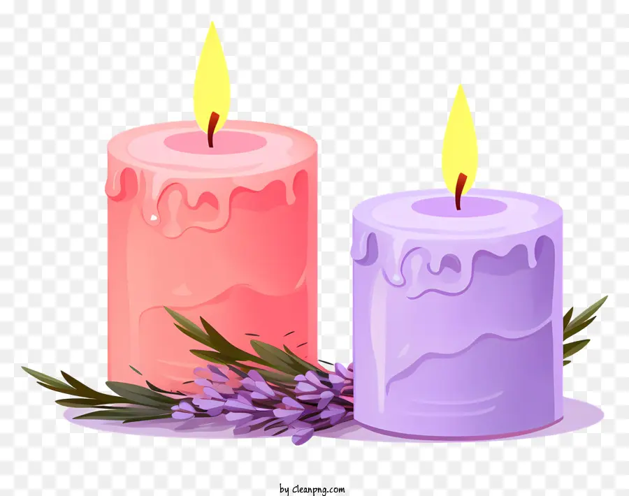 Bougies，Flamme PNG