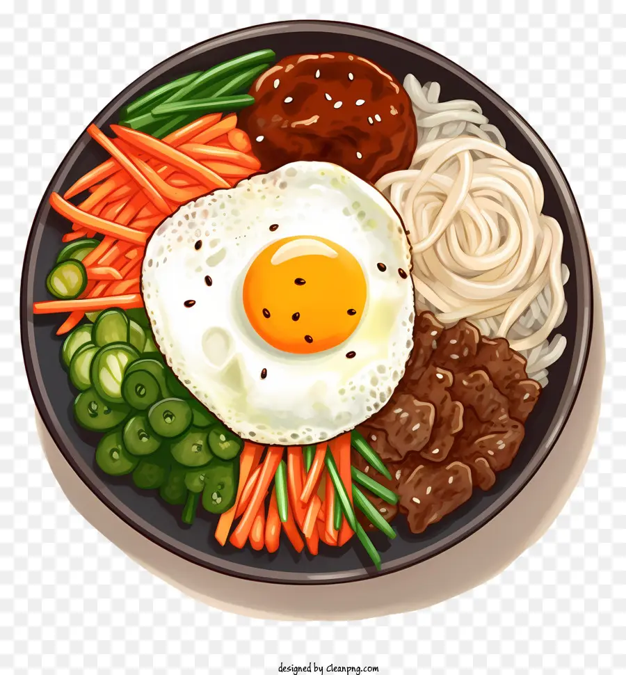 Boulettes De Viande Coréennes，Bibimbap PNG