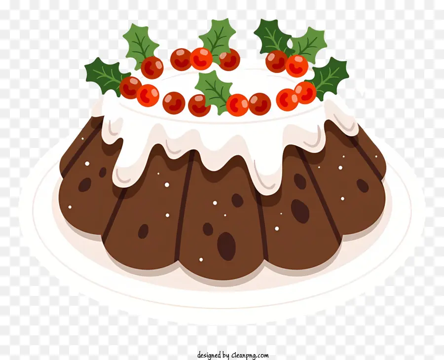 Gâteau De Noël Au Chocolat，Pudding De Noël PNG