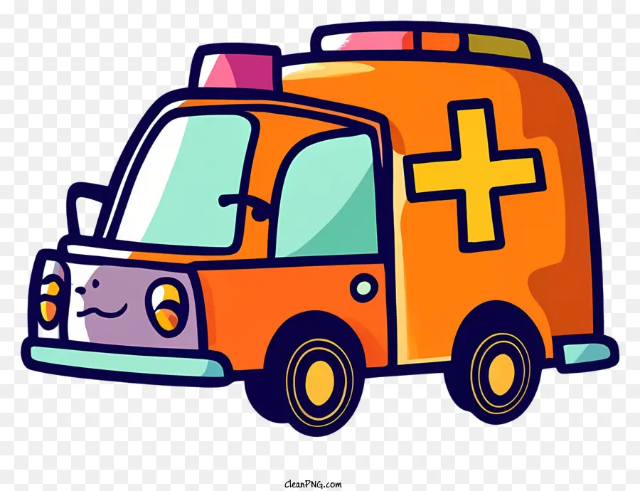 Ambulance De Dessin Animé，Ambulance PNG