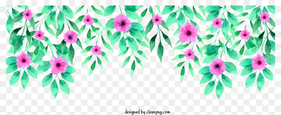 Peinture，Fleurs Roses PNG