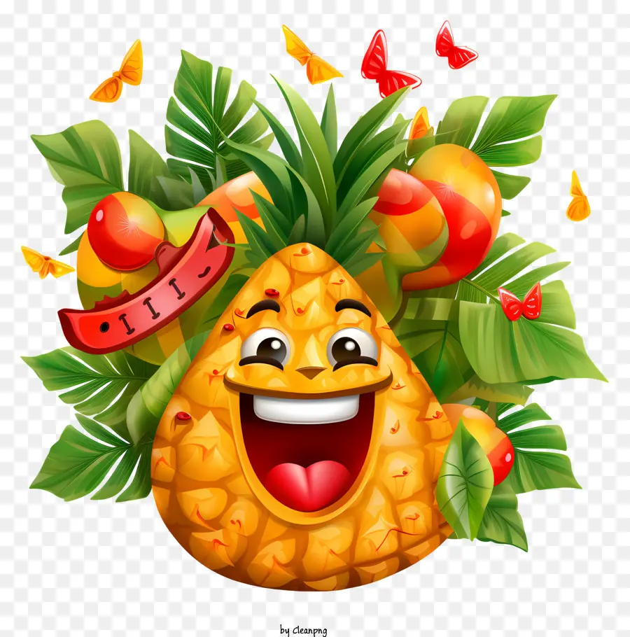 émoticône，Ananas PNG