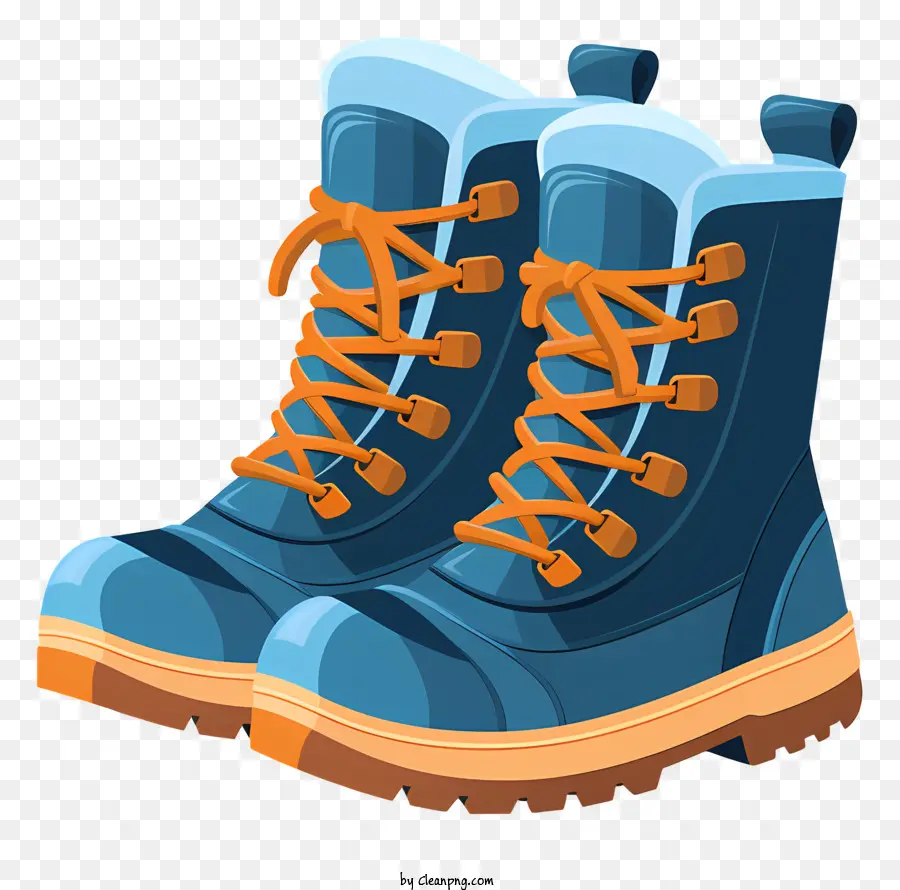 Bottes D'hiver，Bottes Bleues PNG