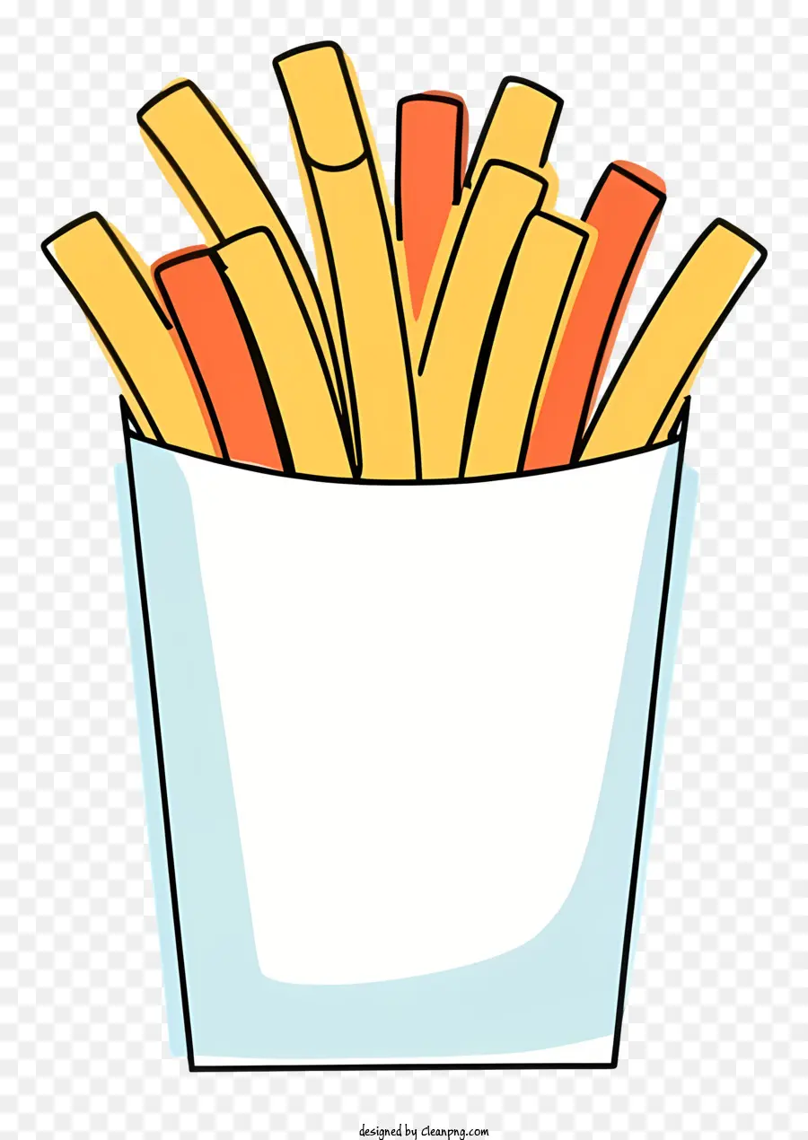 Dessin Animé，Frites PNG