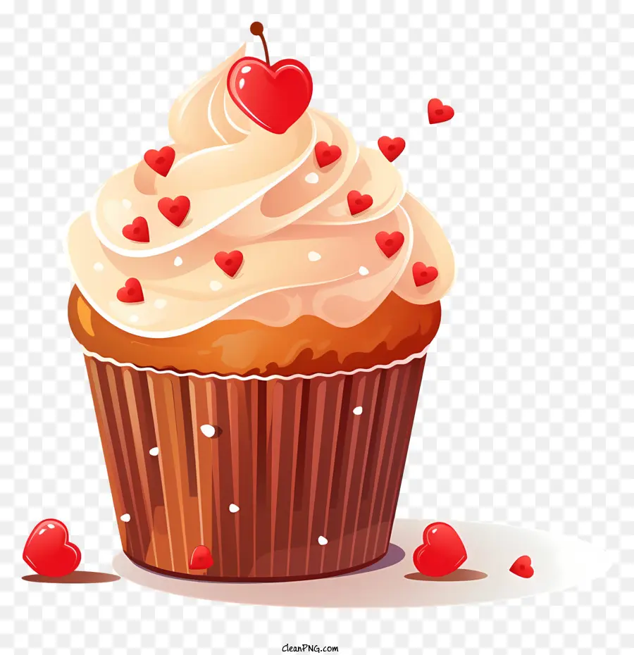 Petit Gâteau，Cupcake Aux Cerises PNG