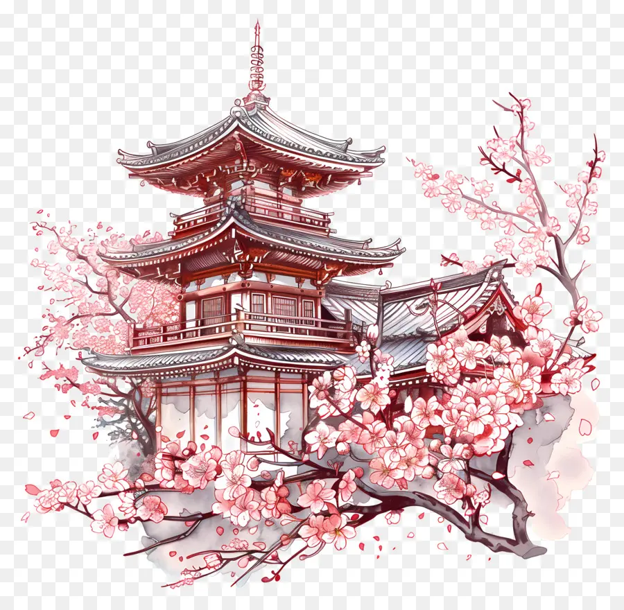 Sakura，Pagode PNG