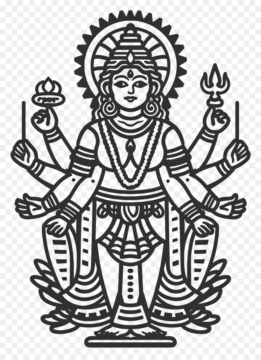 Maa Chandraghanta，Déesse Hindoue PNG