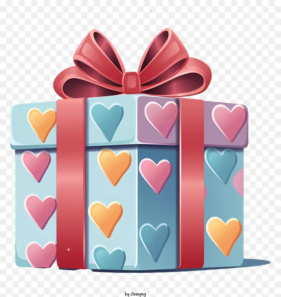 Coffret Cadeau，Coffret Cadeau Avec Coeur PNG