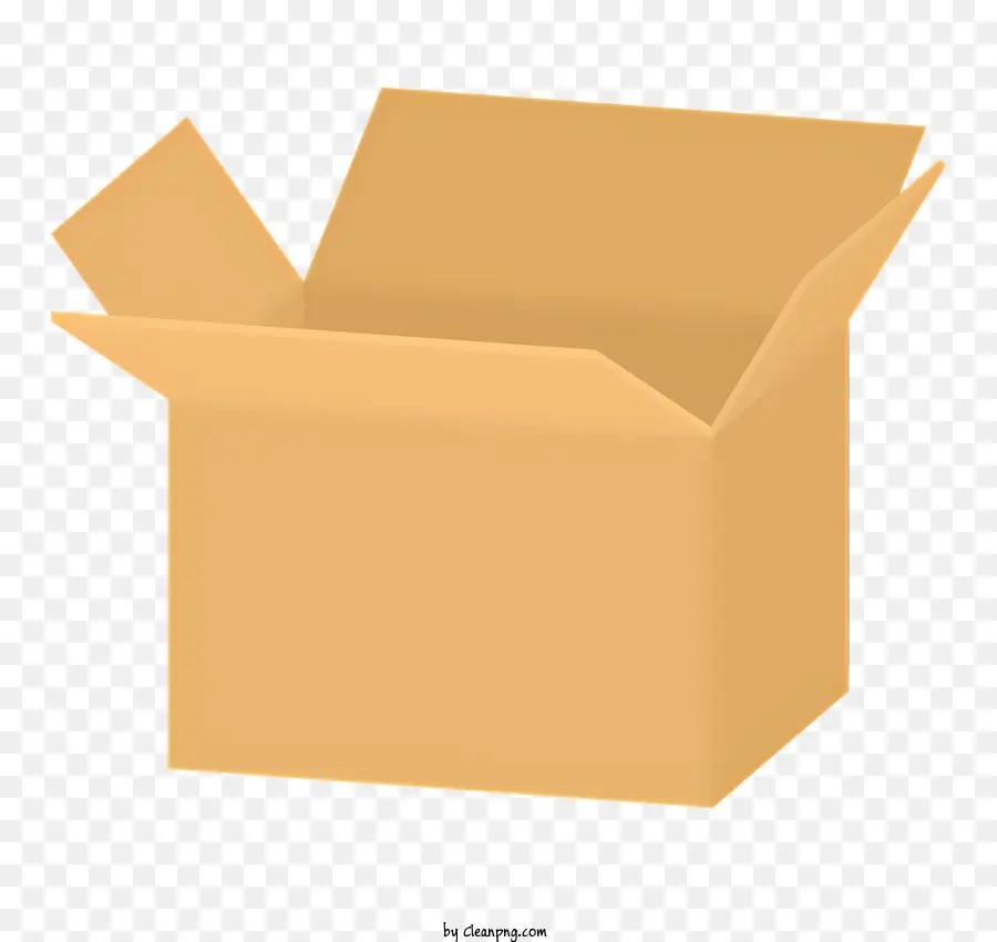 Icône，Boîte En Carton Ouverte PNG