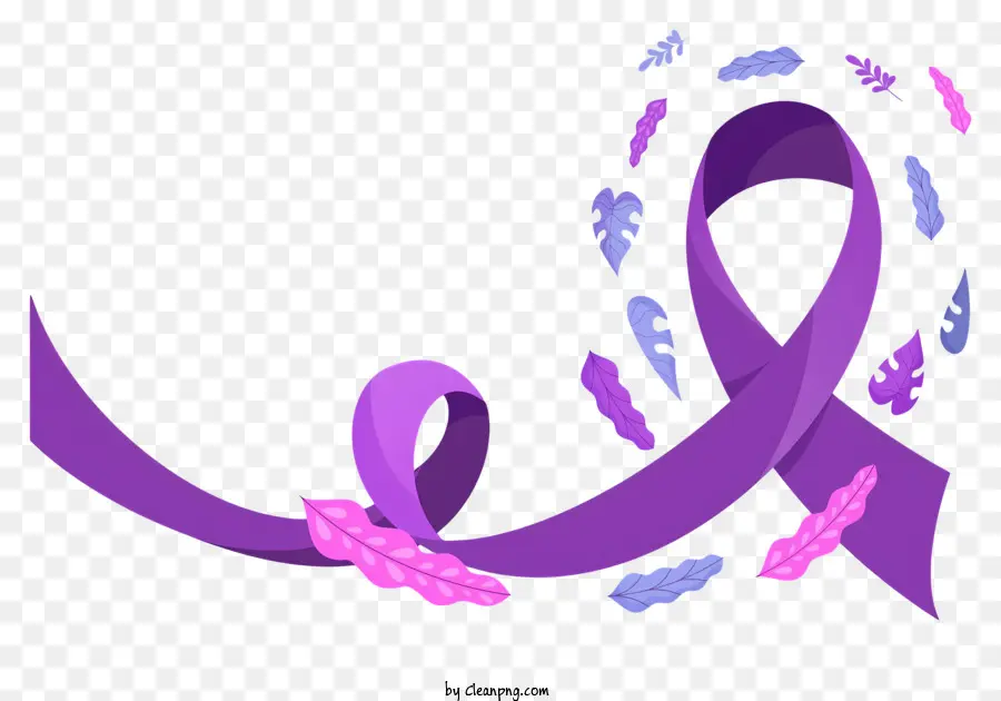 Journée Mondiale Contre Le Cancer，Ruban Violet PNG