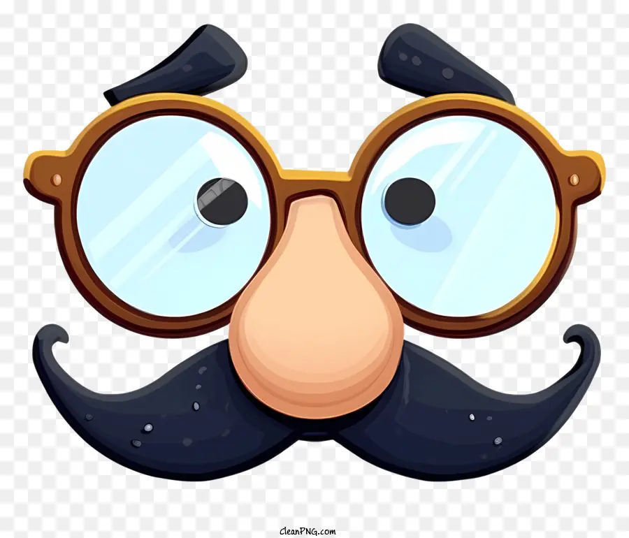 Drôles De Lunettes De Nez Groucho Emoji，Lunettes PNG