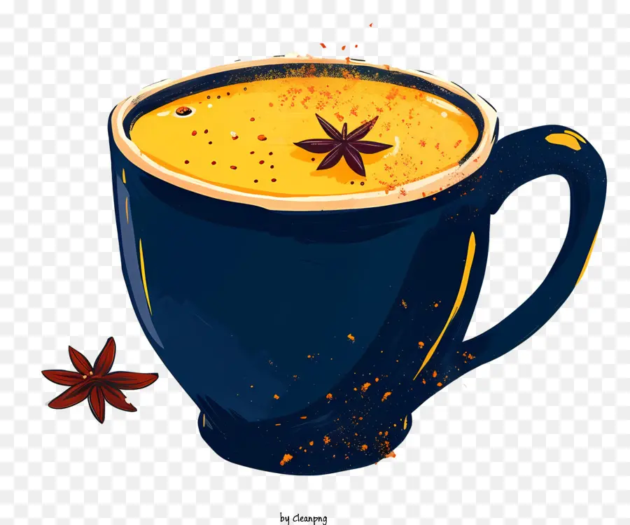 Thé Masala Chai，Coupe Bleue PNG