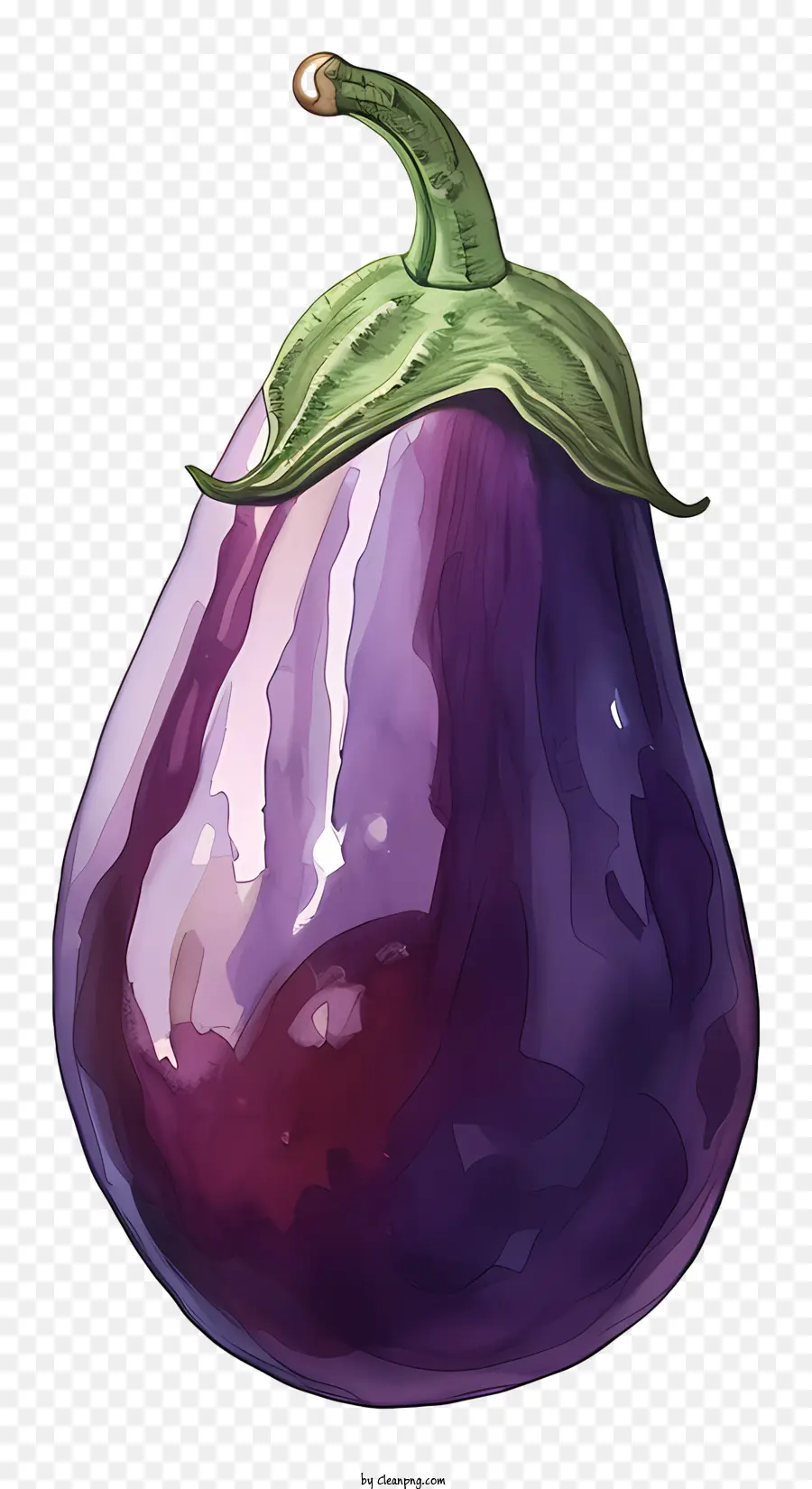 Emoji Aubergine，Aubergine Violette PNG