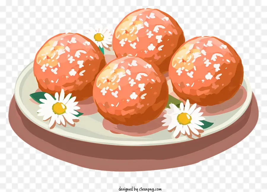 Laddu，Bonbons Roses PNG