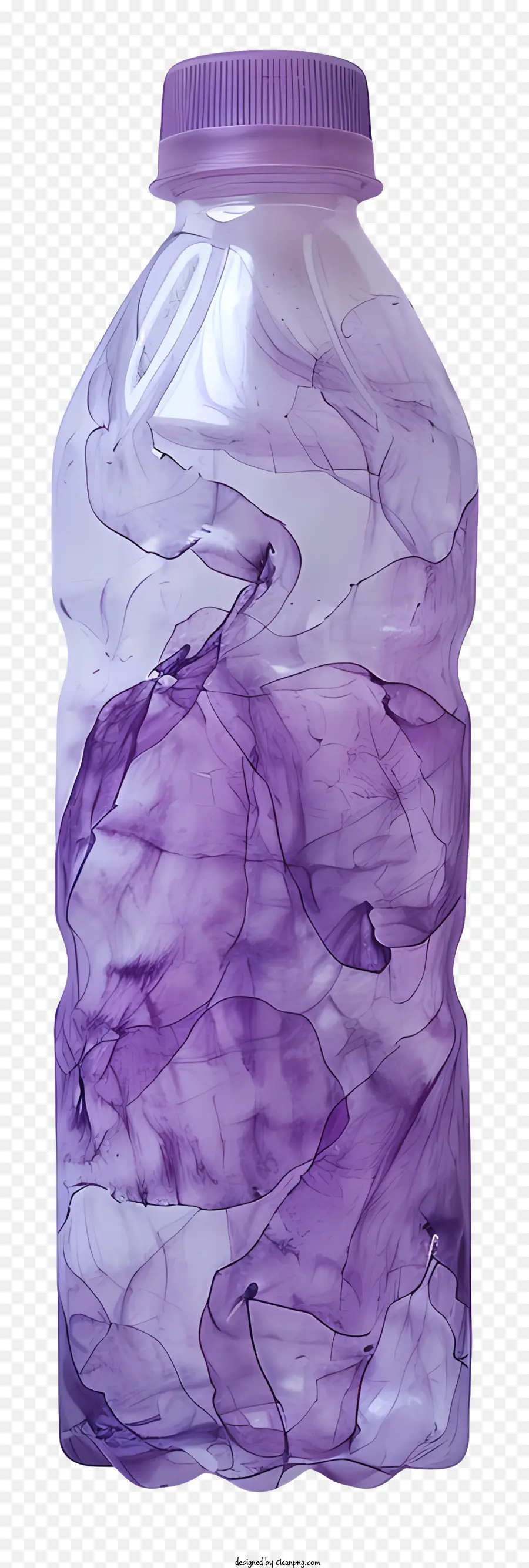 Bouteille En Plastique，Bouteille D'eau Violette PNG