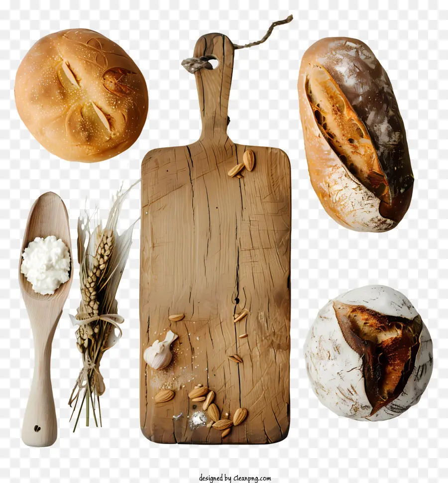 Pain，Pain Et Planche à Découper PNG