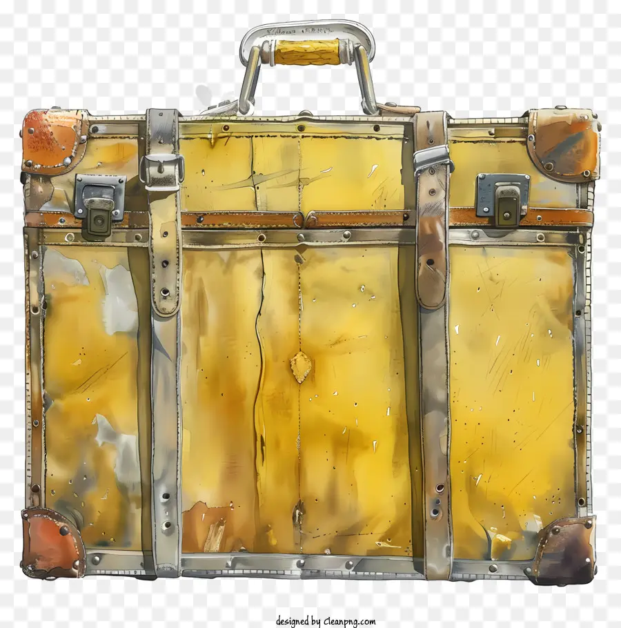 Bagage，Valise Jaune PNG