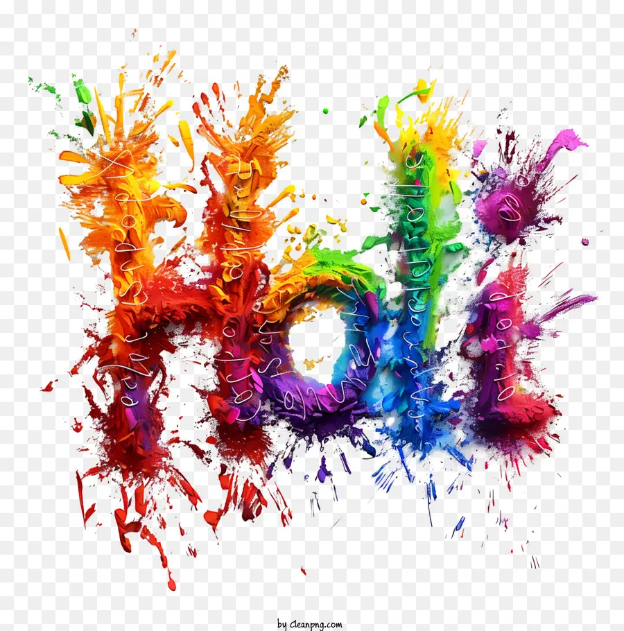 Holi，Couleurs Holi PNG