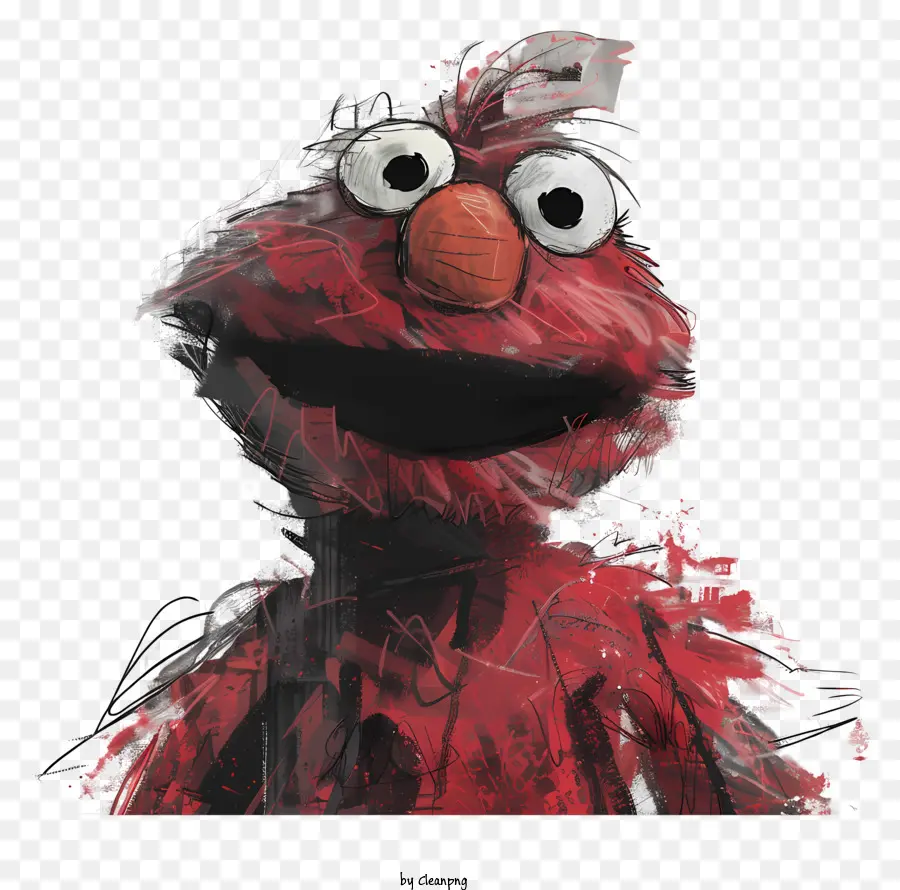 Elmo，Marionnette Rouge Fragmentaire PNG