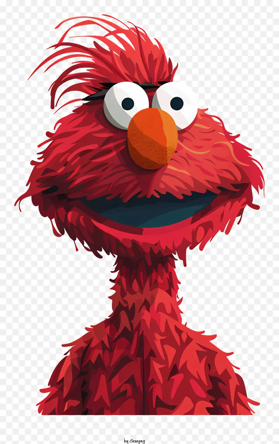 Elmo，Personnage à Fourrure Rouge PNG