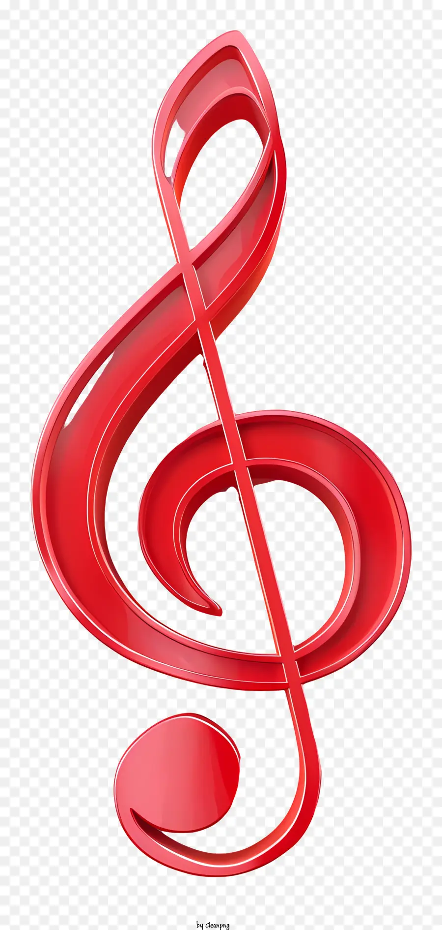 Notes De Musique，Clé De Sol Rose PNG