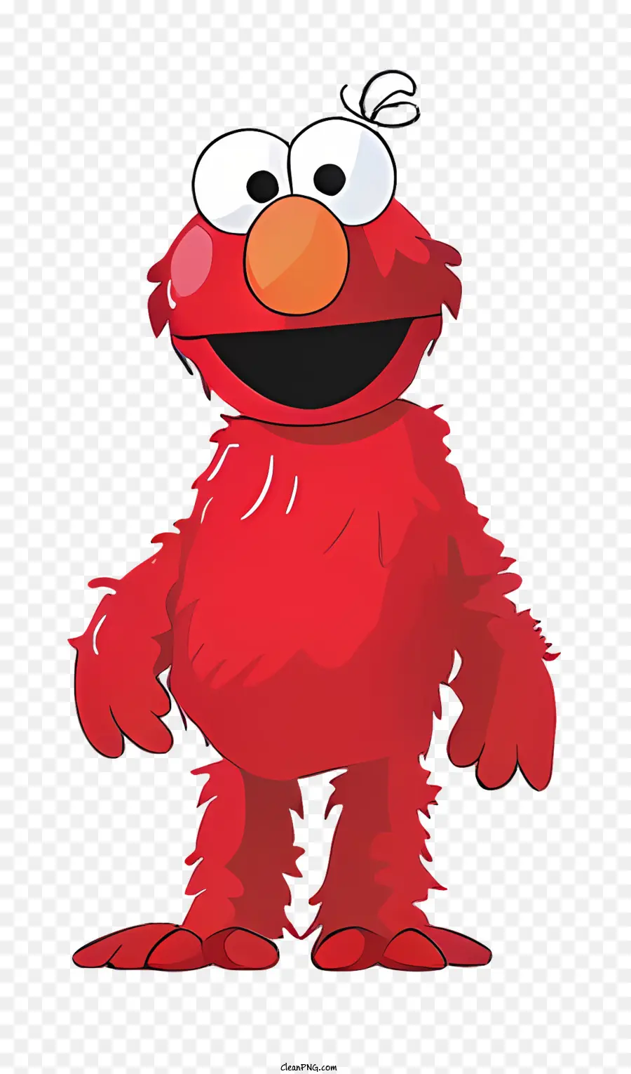 Elmo，Personnage à Fourrure Rouge PNG