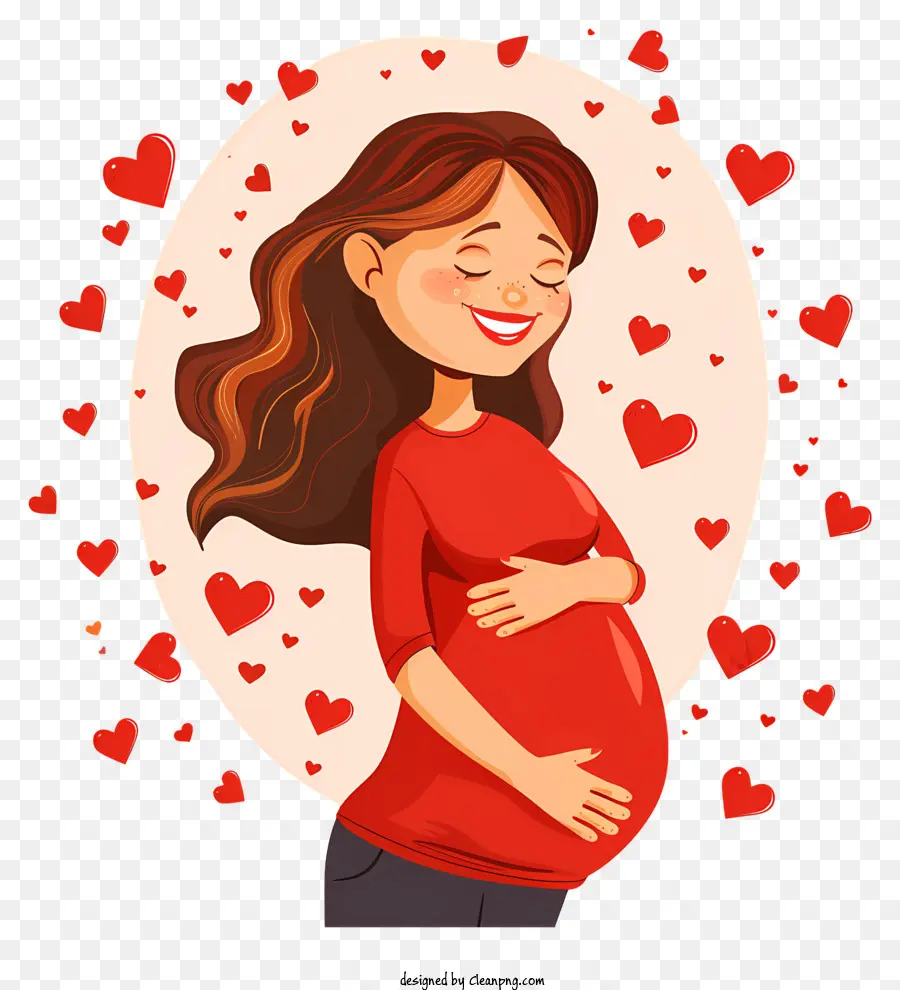 Dessin Animé Femme Enceinte，Femme Enceinte PNG