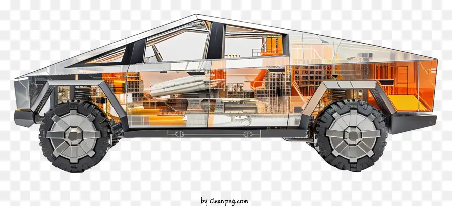 Kybertruck，Futuriste Voiture PNG