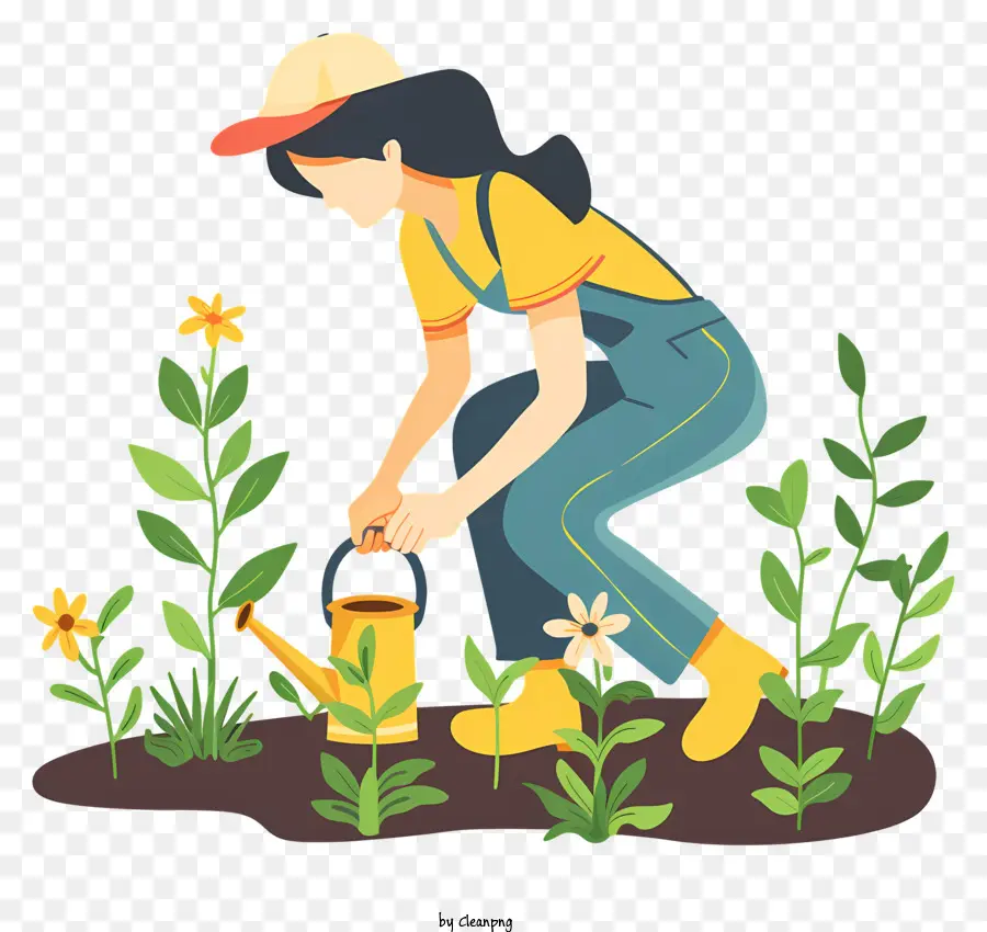 Journée Du Jardinage，Femme Jardinière PNG