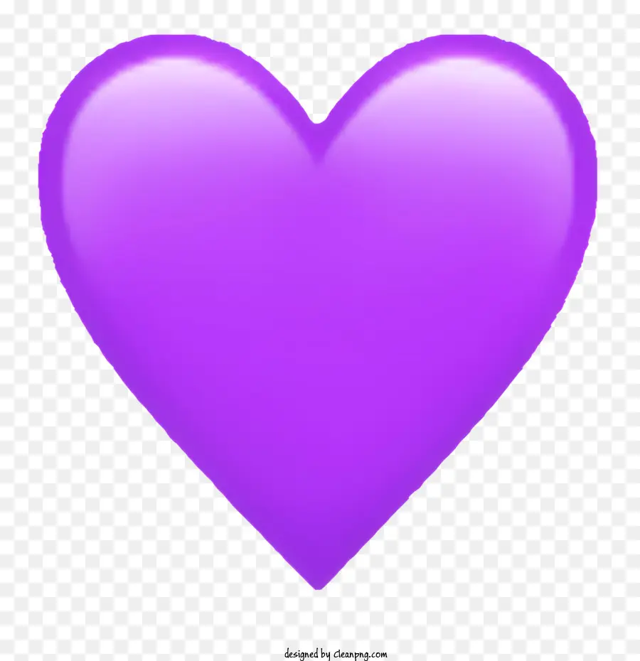 émoticône，Coeur Violet PNG