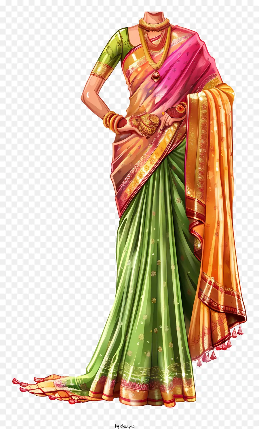 Sari Indien，Sari PNG