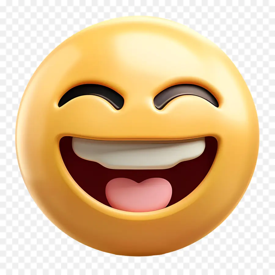 Emoji Riant，Affronter PNG