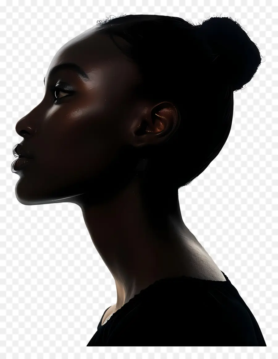 Femme Noire，Silhouette PNG