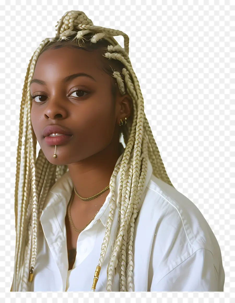 Femme Africaine，Femme Avec Des Tresses PNG