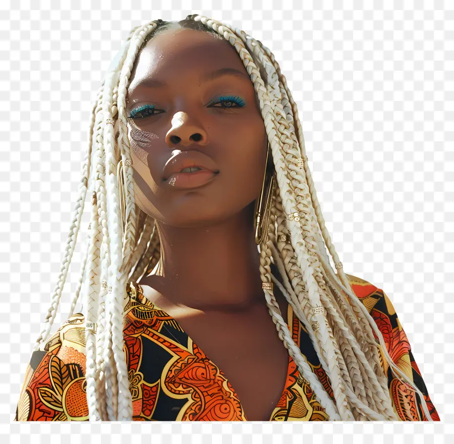 Femme Africaine，Femme Avec Des Tresses PNG