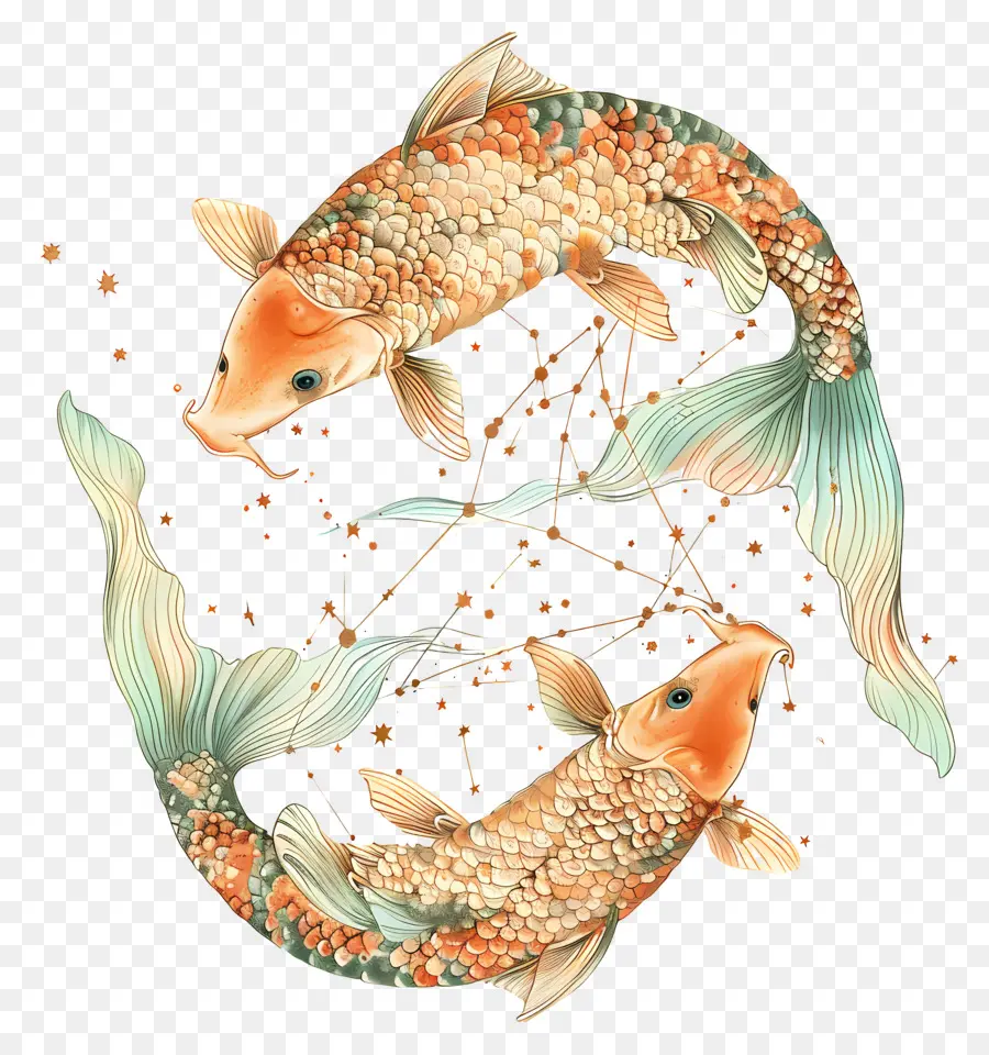 Verseau，Poissons Poisson PNG