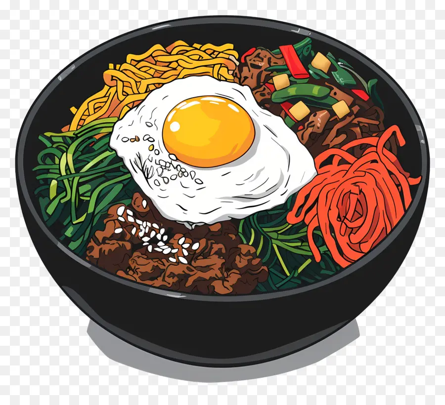 Bibimbap，Coréen PNG