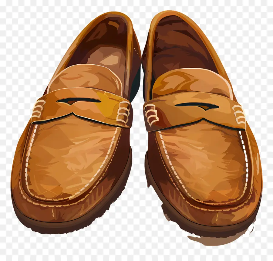 Flâneurs，Mocassins Marron PNG