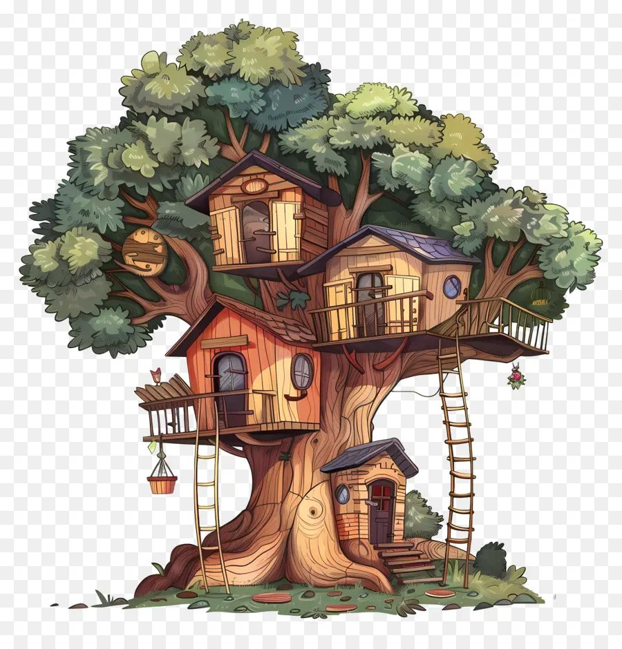 Cabane Dans Les Arbres，Arbre PNG