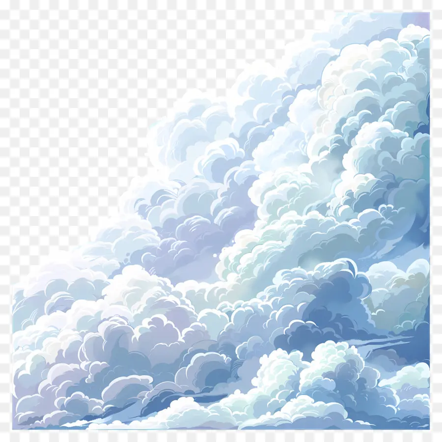 Nuages ​​blancs Moelleux，Nuages ​​colorés PNG