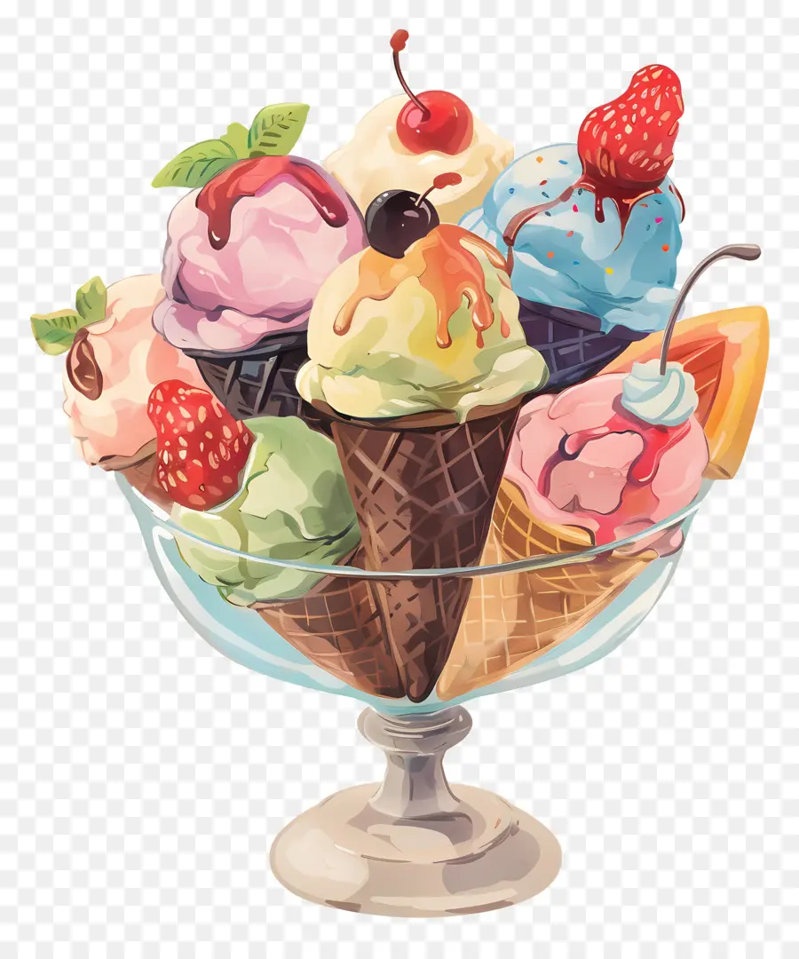 Gelato，Coupe Glacée PNG