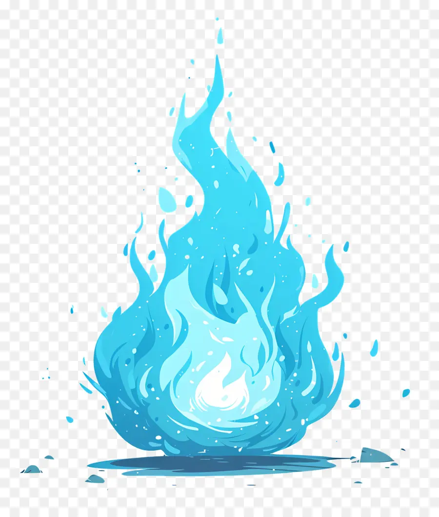 Boule De Feu Bleue，Flamme Bleue PNG