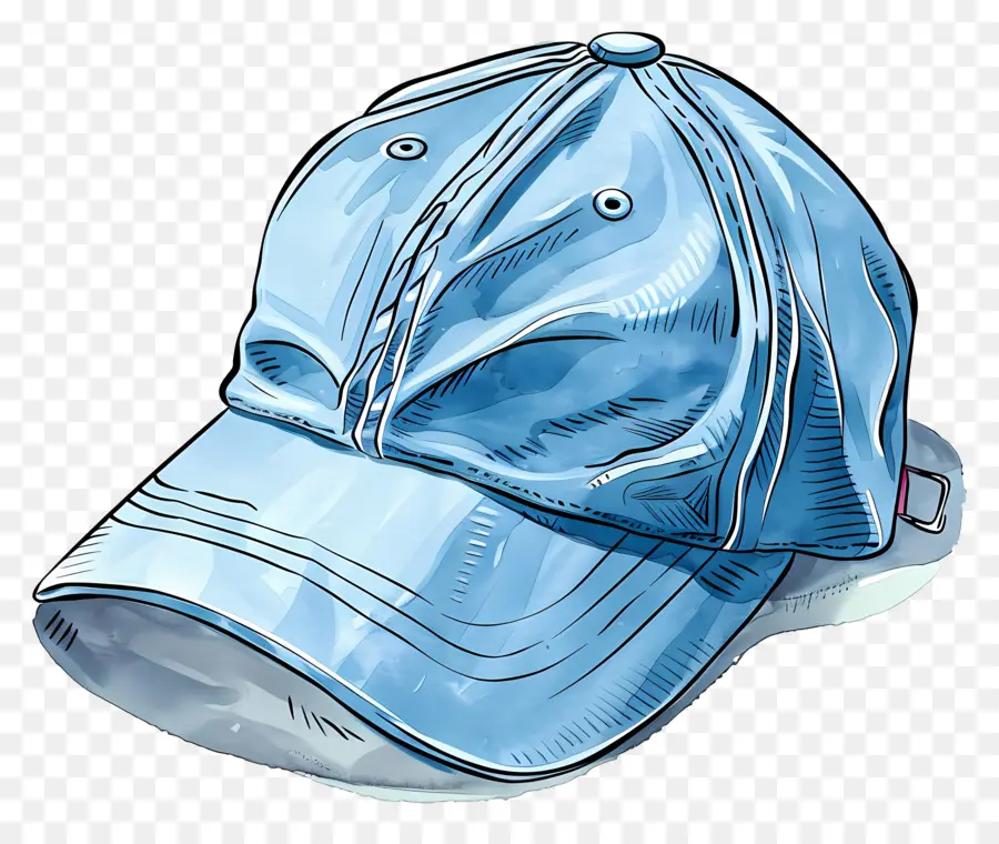 Casquette De Baseball，Casquette Bleue PNG