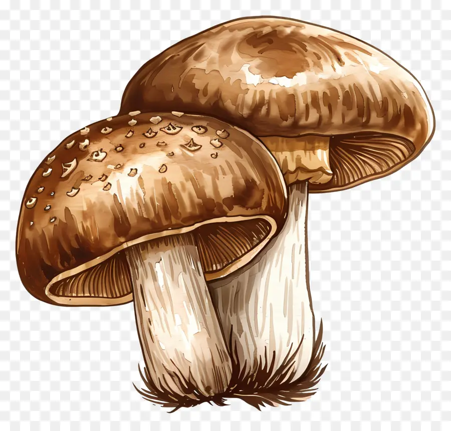 Champignon Shiitake，Champignon Brun PNG