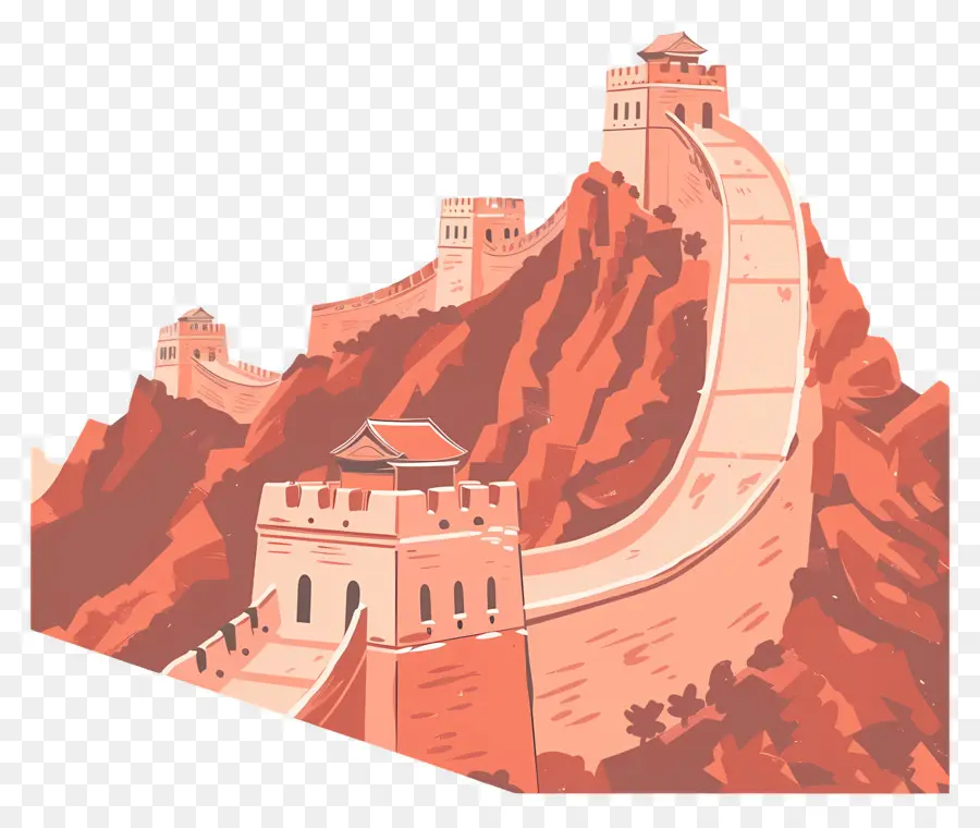 Grande Muraille De Chine，Grande Muraille PNG